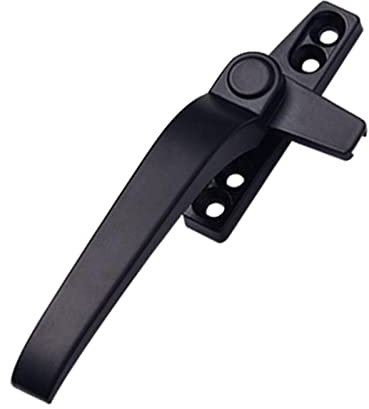 zalati Maniglia per Finestra di Ricambio Universale in Lega di Alluminio con Serrature per Doppi Vetri Interruttore di Sicurezza per Porta Finestra - Barra Sinistra Nera