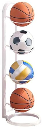 Ballaufbewahrungsregal, Ballständer, Ballständer Fussball,Aufbewahrungsorganisator Für Sportgeräte Basketball Holder, Ball Aufbewahrung, Ballregal, Vertical Ball Storage Rack, Removable Storage