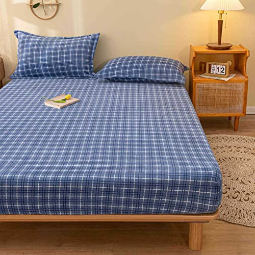 Generisch Plüschbettwäsche Cashmere Touch Spannbettlaken 150x200cm + 25cm/3Stk Steghöhe Boxspringbettauflage flauschig warm Samt Boxspringbett Spannbettlaken Leinen Cashmere Touch grün
