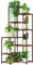 Bamworld Plant Stand Indoor Outdoor, Plant Shelf Corner Tall Plant Stand Flower Stand Wooden Tiered Plant Rack Holder Organizer Display for Multiple Plants for Patio Porch Balcony Garden