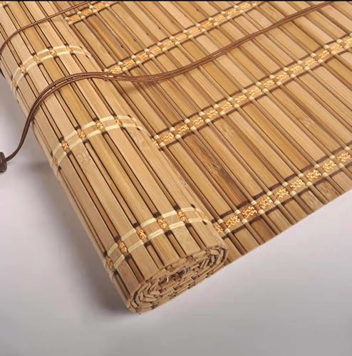 Bambus Rollo Schutz Der Privatsphäre, Shading Rate 65%, Bambusrollo Aussenbereich Wetterfest, für Restaurant, Teestube, Balkon, Pavillon, Innenhof, (Size : 110x100cm)