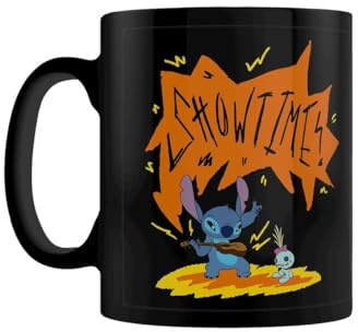 Pyramid International Lilo & Stitch (Stitch & Scrump) Mug en céramique Noir 315 ml Taille unique