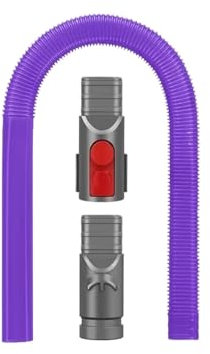 Vacuum Cleaners Lint Remover Vacuum Attachment Dryer Vent Cleaner Kit Vacuum Hose Attachment ，Compatible For Dyson， V15 V12 V11 V10 V8 V7 V6(Purple)