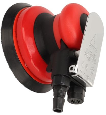 Air Random Orbital Sander, 10000rpm Strong Heavy Duty Dual Action Pneumatic Palm Sander with 5in Grinding Disc for Auto Body Work