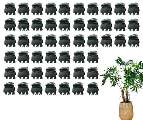 Pflanzenclips - Gartenclips, Blütenstützen | Wiederverwendbare Blütenranken-Klammer, Kletterpflanzenstütze, Stängel- und Stängelbefestigung für Tomaten, Gurken, Ranken, Orchideen, Innen- und Außen