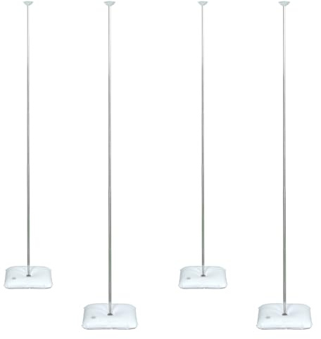 iDecoMart Balloon Column Stand Kit, Set of 4, Adjustable Height Up to 2m