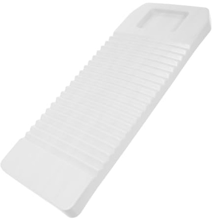GALPADA Bianco ASSE Grande in Plastica ABS Lavapanni per Lavatoio | Tavola da Lavare Antiscivolo, per Viaggio e Campeggio, Pulisce senza Rovinare i Tessuti