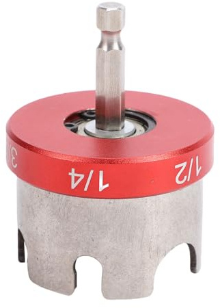 Jeffergarden Outil de Tournevis à écrou Installation de Tige Filetée 1/4 3/8 1/2 Pouce Fixation de Perceuse Boîtier en Alliage D'aluminium Électricien Solution de Fixation pour Technicien