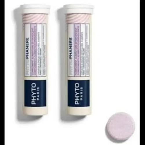 Phyto Paris - Complément Alimentaire Cheveux et Ongles - Formule Effervescente Végan - Sans Sucre - Enrichi en Multivitamines et Minéraux, Sélénium, Zinc, Biotine et Vitamine C - 30 comprimés