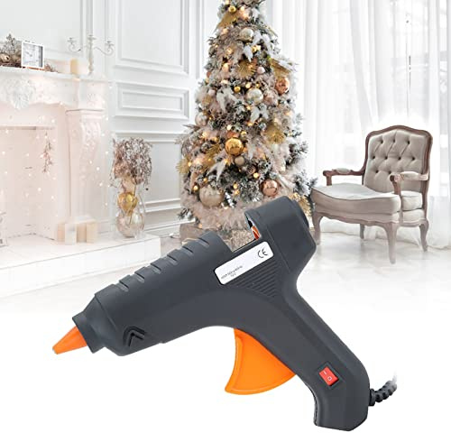 Generic Pistola per Colla a Caldo 12V 40W Strumento Adesivo Ad Alta Temperatura per Artigianato Fai-da-te Decorazione Dell'albero di Natale 16,2x14,5 Cm