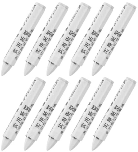 SHINEOFI 10 Piezas Crayones para Marcar Neumáticos Resistentes al Agua, Fáciles de Usar, Cera de Color Claro Duradera, Ideales para Suministros en Talleres de Reparación de Neumáticos