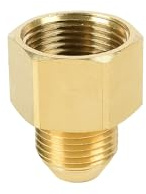Adaptateur pour Nettoyeur Haute Pression, Prise de 22 mm vers fiche de 18 mm, en Laiton, connecteur de Tuyau à vis (1 pièce)