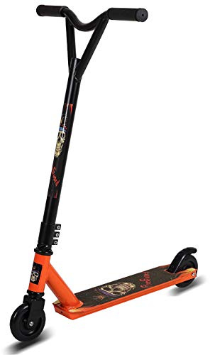 Street Stunt Scooter Pro 360 Spin Handlebar Sport Trick Push Kick Scooter for Age 8+, Lightweight Alloy Deck, ABEC-9 Bearings Trick Edition (white (Y-handlebar）)