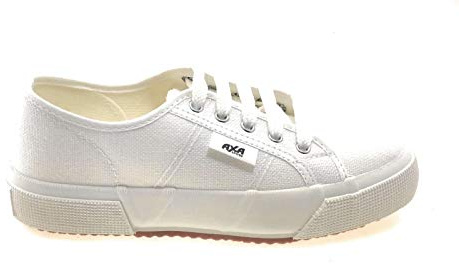 Scarpe da Ginnastica Basse Bianche - Scarpetta Comunione - Tennis Unisex Made in Italy - Numero 33