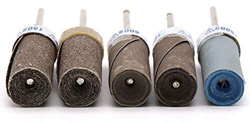 SHENGANG 10 STÜCKE 180-5000 Körnung Nass-Trocken-Schleifpapier Schleifstange Stangen-Schleifrad für Rotationswerkzeug, Körnung 800