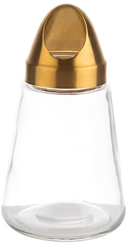 APS 40516 Snackspender, Behälter aus Glas, Schraubdeckel aus Edelstahl, Ø 8,5 cm, Höhe 15,5 cm