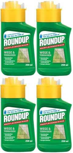 4 X 250ml Roundup®Wege & Terrassen Konzentrat