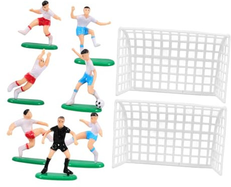 WHAMVOX 1satz Miniatur Fußballfeld Dekoration Fußball-themen Kuchendekoration Für Torten Und Desserts Wiederverwendbare Figuren Und Zubehör Für Geburtstagsfeiern Und Partys