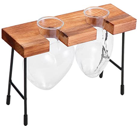 TINEASUR Vaso Per Fiori in Vetro Forma Di Cuore Fioriera Artistica Creativa Portafiori Da Tavolo Per Bouquet Freschi e Fiori Di Seta Decorazione Per Interni