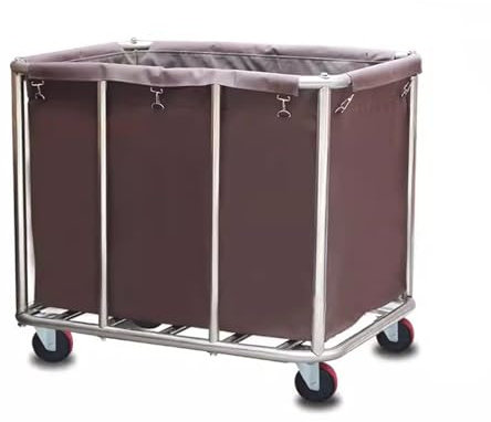 Multifunktionaler Wäsche-Sammelwagen, 8 Röhren, rechteckig, Reinigungswagen, Hotel, schmutziges Leinen, Recyclingwagen