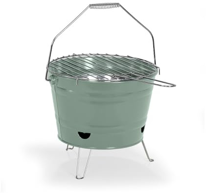 Livoo - DOC327C bärbar kolgrill - ø27 cm bakning, höjd 24 cm, galvaniserat stål