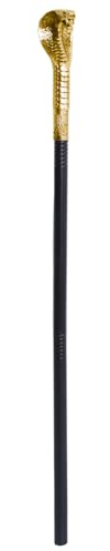 SOUTHJIELING Roi Cobras Canne égyptienne Sceptre pour Empereurs Halloween Cosplay Accessoire de costume King Sceptre