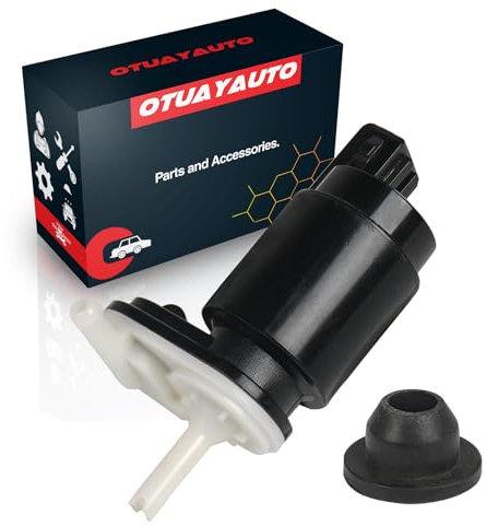 Bomba de agua de lavado compatible con Astra G T98, F70, Astra H A04, L08, Corsa C X01, Corsa D S07, Meriva X03, Zafira A F75, Polo 6N1, 6N2, OTUAYAUTO Bomba de limpiaparabrisas para limpieza de