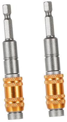 HOMSFOU 2pezzi Porta Bit Pivotante Con Prolunga Per Cacciavite Estensore Magnetico Per Punta Di Trapano Design Flessibile Per Angoli Stretti e Installazioni Difficili