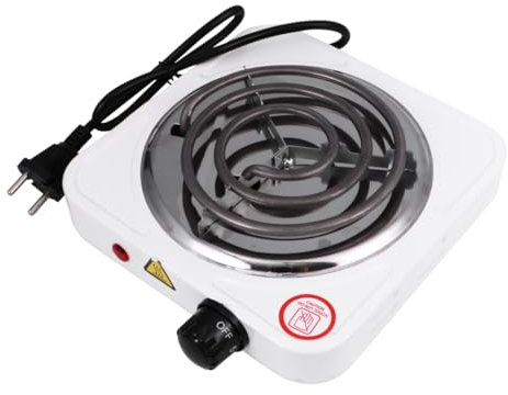 Mikinona 1000w Cocina Eléctrica Portátil Quemador De Cafetera De Temperatura Regulable Estufa De Horno Eléctrico De Bobina Para Calentar Agua o Café Encimera