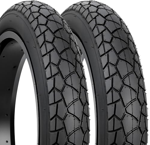 GRELiving 76-406 E-Bike Reifen 20x3.0 Zoll Fat Bike Tire Fahrradmantel 40PSI 3.0 Fahrradreifen E-Bike/Mountainbike/Snow Bike (2xReifen+2xReifenhebel,Ohne Schlauch, 20x3.0)