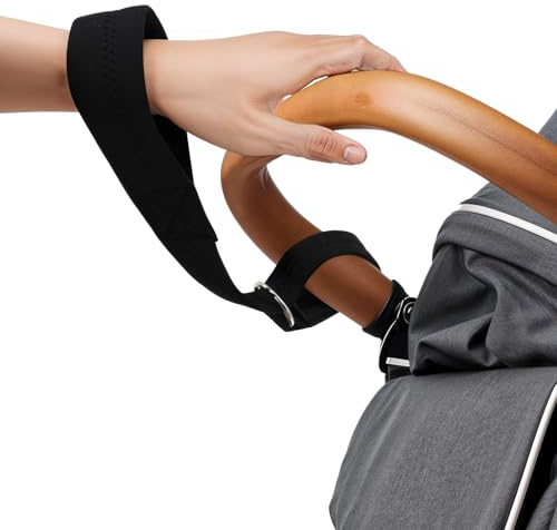 Xindojuz - 1 cinghia da polso per bambini, regolabile, per carrozzina, sedia a rotelle, con morbida maniglia imbottita, accessorio di sicurezza per la sicurezza dei bambini o cani di grossa taglia
