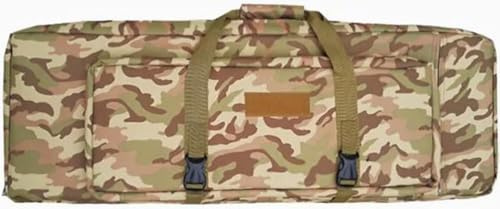 JuanNest Doppio Strato Fodero per Carabina, Custodia Carabina Aria Compressa Fucile, Borsa Porta Armi Poligono, Softair Armi Gas Borsone Tattico, Borsa Militare, può Contenere 2 Fucili B,43in/110cm