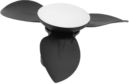 Cocoarm Ventilatore da Soffitto a LED Dimmerabile con Illuminazione Regolabile, Telecomando a 6 velocità, per Piccoli Ambienti, Motore CC Reversibile (BLACK)