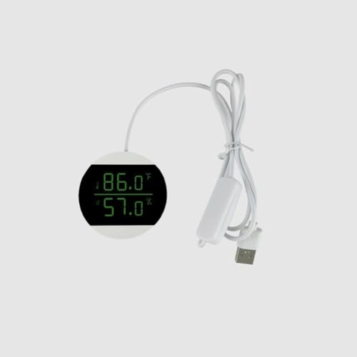 NbgrvB Reptile Pet Thermometer and Hygrometer USB Rechargeable ElectronicElectronic Reptile Thermometer and Hygrometer with Continuous Data Update