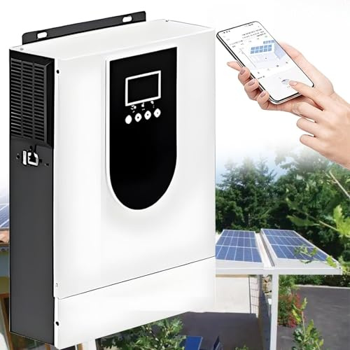 1.0-10.2KW Hybrid wechselrichter 12V 24V 48V netzunabhängiger Reiner Sinus-Wechselrichter, PV-Eingang 40-450VDC, mit MPPT Solarladeregler, für Blei und Lithium-Batterien(1.0KW/12V)