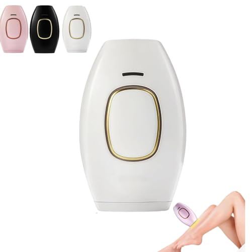 MYBLEY Effektives IPL-Gerät für dauerhafte Haarentfernung geeignet für Frauen und Männer, ideal für Beine, Arme und Gesicht, weiß, Wellenlänge 470nm - 1100nm