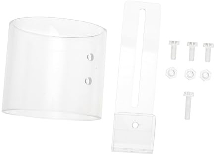 SHINEOFI Aquarium Feeding Ring Fish Food Holder Acrylic Anti-Scatter Feeder with 80-Hook for Beginner Fish Tanks Betta and Shrimp Feeding Accessory