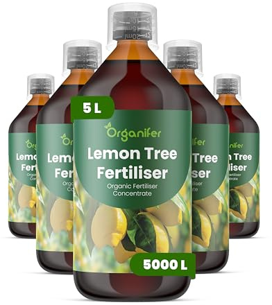 Engrais liquide organique 5x1L pour Citronnier – floraison durable et fruits sains – Organifer