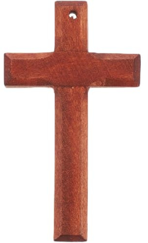 LALADEFIEE 5 Stück Kreuzanhänger Praktisches und Leichtes Vintage Holz Kruzifix Eleganter Schmuckanhänger für Armband und Halskette als Geschenk zum Geburtstag