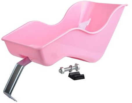 Generisk dockcykelsits – rosa cykelbärare, dekorativa dockor sits med clip on remmar, säker småbarn cykelleksakshållare, universal bakmontering spelhjul – för de flesta cykelflickor pojkar
