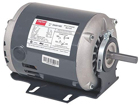 Dayton 1/3 HP General Purpose Motor,Split-Phase,1725 Nameplate RPM,Voltage 230,Frame 48Z