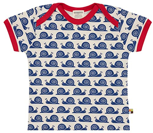 T-Shirt mit Print Schnecke, GOTS Zertifiziert