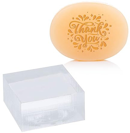 craspire Wort-Seifenstempel, Transparenter Acryl-Stempel, Prägung, DIY, Danke, Kapitel, Aufdruck, Formen, Zubehör, Handgemachtes Geschenk, Seife, Quadratischer Stempel Für Kunst, Handwerk, Kekse