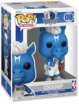 Funko POP! NBA: Mascots - Dallas - Hästen Champ - Samlarobjekt Vinylfigur - Presentidé - Officiell Merchandise - Leksaker för Barn & Vuxna - Sportfans - Modellfigur för samlare och utställning