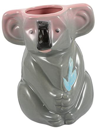 VINTORKY Keramikbecher Koala-tiki-form Umweltfreundlich Sicher Vielseitig Verwendbar Als Cocktail Wasserglas Leicht Zu Halten Geschenk Für Bar Und Party