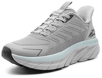 ALLSWIFIT Women's Slip On Walking Shoes Sneakers,Grey,9