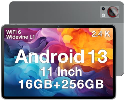 DOOGEE T30S Android 14 Tablet 11 Pulgadas 16GB RAM 256GB ROM/1TB TF, 2.4K Tablets Octa Core, Tableta Batería 8580mAh, TÜV SÜD Certificado y 4 Hi-Res Altavoces, Tablet PC Dual SIM 4G y 5G WiFi, Gris