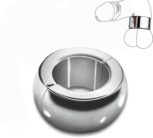 Schwer Hodenring Edelstahl Cockring Hodenstrecker Hodengewicht für Männe Hodenring Penisring Bdsmjoy Ballstretche Metall Cbt Ball Torture Cockringe für Männer Extrem Hoden Folter Silber