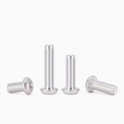 NUZBCPETR Schrauben, Inbusschrauben mit Innensechskant und Halbrundkopf(M5 x 0.8 x 8mm)