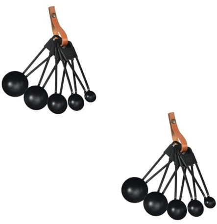 MAGICLULU Juego De 10 Cucharas Medidoras De Acero Inoxidable De 7 Piezas Con Diseño Anidado Para Un Uso Eficiente En La Cocina.